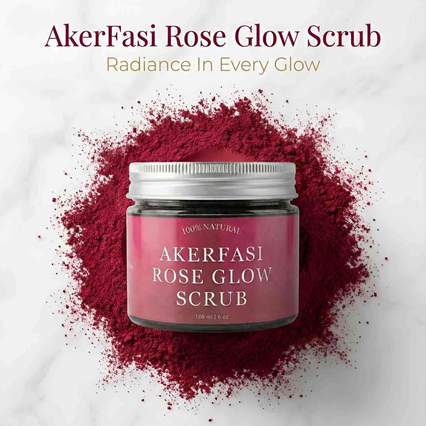 AkerFasi Rose Glow Scrub